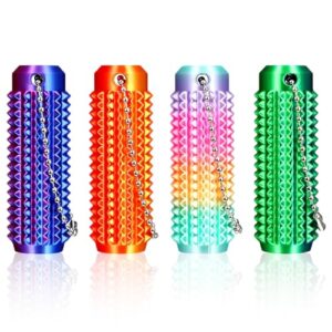 4Pcs Little Pain Ouchies Fidget, Pain Stim Fidget Toy for Adults, 3D Printed Venting Key Pendant, Portable Travel Sensory Toy for Stress Relief & Focus, Office Workers Novelty Gifts for ADHD Anxiety