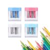 4PCS Manual Pencil Sharpener, 2-Hole Handheld with Cover for School & Office，4PCS A