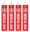 4 Pcs Medical Bag Tag Double-Sided Medical Tags for Luggage Medicals ID Tag