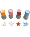 4Pcs Self-Inking Stamp Rubber Stamps Teacher Grading Stamps