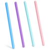 4PCS Silicone Stir Sticks, Reusable Epoxy Wax Sticks Colored Silicone Wax Stick for Resin Mixing, Paint, Arts, Crafts