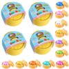 4PCS Squishy Toy Bulk for Adults,Random 4 Colors,Mini (2.2in) Stress Balls for Adults,Squishy Squeeze Relief Balls Bulk Fidget Toys,Christmas Stocking Stuffer Party Favors Gifts,Goodie Bags