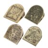 4PCS Vintage Metal Journal Clips Book Clip Multi-Purpose Brass Style Travelers Notebook Clip Decorative Page Holder Binder Clamp Bookmark for Journals Planners Documents Books Office and School Use