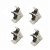 4 Pieces/Set of 90 Degree Self-Locking Folding Hinges Dining Table and Chair Extension Legs DIY Metal Furniture Hardware Accessories Door Hinge