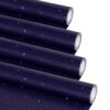 4 Rolls Outer Space Bulletin Board Paper Roll Non-Woven Fabric Bulletin Board Background Reusable Waterproof Blue Night Sky Classroom Poster for Classroom Decor Wrapping Crafts Supplies 15.6 Inx12 Ft