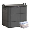 4 Size Spacious Moving Storage Bin, Fabric Clothes Storage Organizer，M