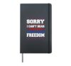 4th Of July Pyrotechnician Firework Technician American Flag Hardcover Journal, Black