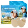 5-Piece Golf Sunscreen Patch, UV Protection Mask for Face Care, Hydrating Gel Cool Face Mask, Sun Protection UV Stickers, Suitable for Outdoor Sports, Cycling, Mountain Climbing
