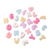 500G/155Pcs Large Letter Beads Pink Big Chunky Letter Bead A-Z Acrylic Alphabet Bubble Beads for Paracord Bead Bag Charm Keychains Crafts Education Leaning(Pink)