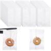 500 Pcs 5x7" Matte Frosted Heat Seal Cookie Bags, Clear Bags for Treats, Candy, Chocolate, Desserts, Snacks, DIY Gift Packaging for Weddings, Birthdays, Holidays, Party Favors