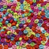 500 Pcs Acrylic Number Beads 4x7mm Mixed 0-9 Colorful Number Beads for DIY Jewelry Making Bracelets Necklaces Key Chains Handmade Gift