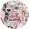 500 PCS Bookish Stickers for Kindle, Reading Holographic Stickers (A)