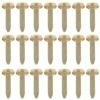 500Pcs Double Pronged Brads for Paper Crafts, Mini Metal Scrapbook Fasteners Brass Art Supplies
