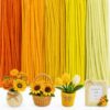 500 Pcs Gradient Orange Pipe Cleaners Bulk, Premium Chenille Stems for DIY Floral Arrangements & Home Decor, Fluffy Fuzzy Sticks for Adult Craft Supplies, 12 Inch Long(Gradient Orange)