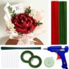 500 Pcs Pipe Cleaners for Crafts – 2 Colors Chenille Stems with Glue Guns & Tape Measure – Perfect for DIY Projects, Holiday & Room Decorations, Arts and Crafts Activities (Red, 12in x 8mm)