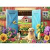 500 Piece Animal Farm Puzzle for Adults, Spring Flowers Jigsaw Puzzle