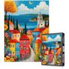 500 Piece Jigsaw Puzzle for Adults Mediterranean Coastal Village Puzzles