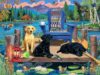 500 Piece Lakeside Dog Jigsaw Puzzle for Adults, 20.5 * 15 in