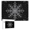 500 Piece Puzzle for Adults Snowflake Pattern Jigsaw Puzzle with Storage Box Challenging Wooden Puzzles for Various Holiday Party Family 20.5x15 in