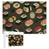 500 Piece Puzzle for Adults Sushi Food Pattern Jigsaw Puzzle with Storage Box Challenging Wooden Puzzles for Various Holiday Party Family 20.5x15 in