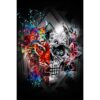 500 Piece Puzzles for Adults - Jigsaw Puzzles, Psychedelic Collision: Mechanical Tiger-Skull, Steampunk Pop Art Home Decor, Finished Size is 20.5 x 15