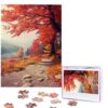 500 Piece Puzzles for Adults Personalized Wooden Puzzles Autumn Landscape Jigsaw Puzzles Gift Custom Puzzle from Photos Challenging Puzzles for Family Wedding Christmas Birthday Gifts 20.4 x 15 in