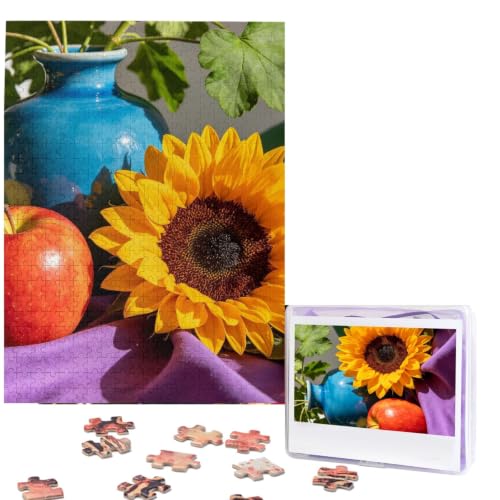 500 Piece Puzzles for Adults Personalized Wooden Puzzles Colorful Thing Jigsaw Puzzles Gift Custom Puzzle from Photos Challenging Puzzles for Family Wedding Christmas Birthday Gifts 20.4 x 15 in