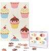 500 Piece Puzzles for Adults Personalized Wooden Puzzles Cupcake Pattern Jigsaw Puzzles Gift Custom Puzzle from Photos Challenging Puzzles for Family Wedding Christmas Birthday Gifts 20.4 x 15 in
