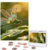 500 Piece Puzzles for Adults Personalized Wooden Puzzles Dragonfly Jigsaw Puzzles Gift Custom Puzzle from Photos Challenging Puzzles for Family Wedding Christmas Birthday Gifts 20.4 x 15 in