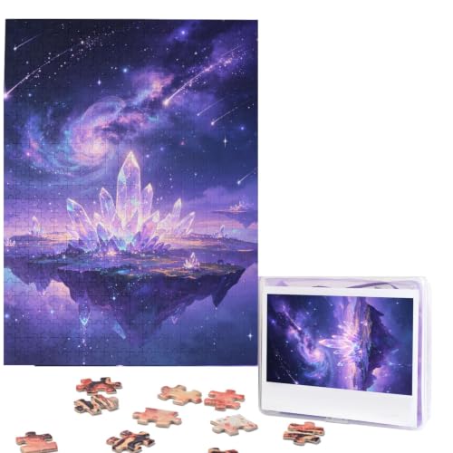 500 Piece Puzzles for Adults Personalized Wooden Puzzles Dream Space Sky Star Jigsaw Puzzles Gift Custom Puzzle from Photos Challenging Puzzles for Family Wedding Christmas Birthday Gifts 20.4 x 15 in