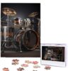 500 Piece Puzzles for Adults Personalized Wooden Puzzles Drum Set Jigsaw Puzzles Gift Custom Puzzle from Photos Challenging Puzzles for Family Wedding Christmas Birthday Gifts 20.4 x 15 in
