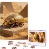 500 Piece Puzzles for Adults Personalized Wooden Puzzles Egyptian Scarab Jigsaw Puzzles Gift Custom Puzzle from Photos Challenging Puzzles for Family Wedding Christmas Birthday Gifts 20.4 x 15 in