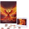 500 Piece Puzzles for Adults Personalized Wooden Puzzles Fantasy Phoenix Jigsaw Puzzles Gift Custom Puzzle from Photos Challenging Puzzles for Family Wedding Christmas Birthday Gifts 20.4 x 15 in