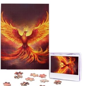 500 Piece Puzzles for Adults Personalized Wooden Puzzles Fantasy Phoenix Jigsaw Puzzles Gift Custom Puzzle from Photos Challenging Puzzles for Family Wedding Christmas Birthday Gifts 20.4 x 15 in