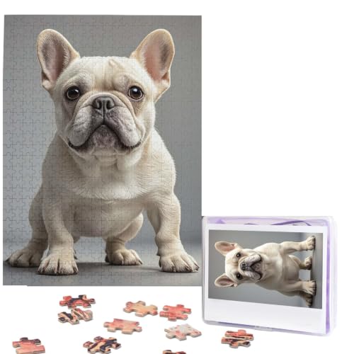 500 Piece Puzzles for Adults Personalized Wooden Puzzles French Bulldog Jigsaw Puzzles Gift Custom Puzzle from Photos Challenging Puzzles for Family Wedding Christmas Birthday Gifts 20.4 x 15 in