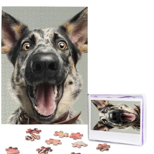 500 Piece Puzzles for Adults Personalized Wooden Puzzles Humour Dog Jigsaw Puzzles Gift Custom Puzzle from Photos Challenging Puzzles for Family Wedding Christmas Birthday Gifts 20.4 x 15 in