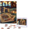 500 Piece Puzzles for Adults Personalized Wooden Puzzles Poker Tournament Jigsaw Puzzles Gift Custom Puzzle from Photos Challenging Puzzles for Family Wedding Christmas Birthday Gifts 20.4 x 15 in