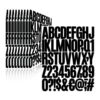 500 Pieces 10 Sheets Letter Stickers,Self Adhesive Vinyl Waterproof Mailbox Numbers Stickers,Alphabet Number Stickers for Mailbox,Window,Door,Sign,Address Number,Business(2 Inch) (Black)