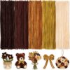 500 Pieces 12 Inch (30cm) Brown Beige Pipe Cleaners Bulk, Earth Tone Chenille Stems DIY Craft Kit, Pipe Cleaner Flowers Bouquet Wrapping Supplies, Natural Woodland Theme Decor(Gradient Brown)