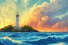 500 Pieces Adult Lighthouse Jigsaw Puzzle Chunky Cloud Jigsaw Puzzle As Home Decor, Gift for Friends