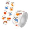 500 Pieces Cartoon Motivational Waterproof PVC for Classroom Reward Notebook Water Bottle Decoration