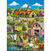 500 Pieces Jigsaw Puzzle for Adults, Village Rescue Station Jigsaw Puzzle, Colorful Country Scene Puzzle, Family Game, Challenging Brain Teaser, Premium Cardboard Puzzle, Home Wall Decor