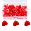 50/100 / 150Pcs Heart Push Pins Notice Board Thumb Tacks Pins for School Notice Board Display Picture Note Memos Sewing Supplies
