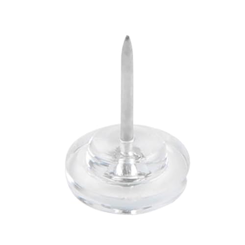 50 / 100PCS Gear-Shape Pushpin Map Pin Flat Head Push Pins for Cork Board, Clear Sewing Pin with Box for Fabric Sewing Clear Pushpins for Wall Hanging Pushpins for Bulletin Board for Cork