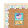 50ft Bulletin Board Borders Trim - Classroom Borders for Bulletin Board Decorations, Daycare Teacher Must Haves, Home & Office DIY Supplies, Pastel Back to School & Workplace Events Party Decor