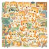 50Pcs Bookish Cat Stickers