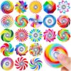 50Pcs Fidget Spinner for Kids Mini Sensory Fidget Toys Bulk Adults Kid with Autism ADHD, Classroom Prizes Treasure Prizes Box Toys for Classroom Pinata Stuffers Anxiety Stress Relief Fidgets Bulk
