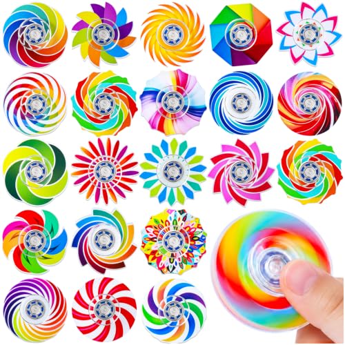 50Pcs Fidget Spinner for Kids Mini Sensory Fidget Toys Bulk Adults Kid with Autism ADHD, Classroom Prizes Treasure Prizes Box Toys for Classroom Pinata Stuffers Anxiety Stress Relief Fidgets Bulk