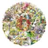 50Pcs Garden Patio Stickers, Waterproof Transparent Horticulture Floral Decals, Fresh Countryside Landscape Stickers for Scrapbook Journaling, Water Bottle Laptop Luggage Decor for Teens Adults