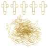 50 PCS Gold Cross Paper Clips Bible Paper Clips - Versatile Bible Study Supplies for Christian Office and Home, Also Great as Journaling Papers Clip and Bookmarks